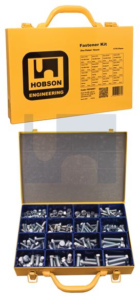 HOBSON MET FINE B& ASSORTMENT KIT ZINC PLATE CL8.8 M6-M12 FINE 20-50MM